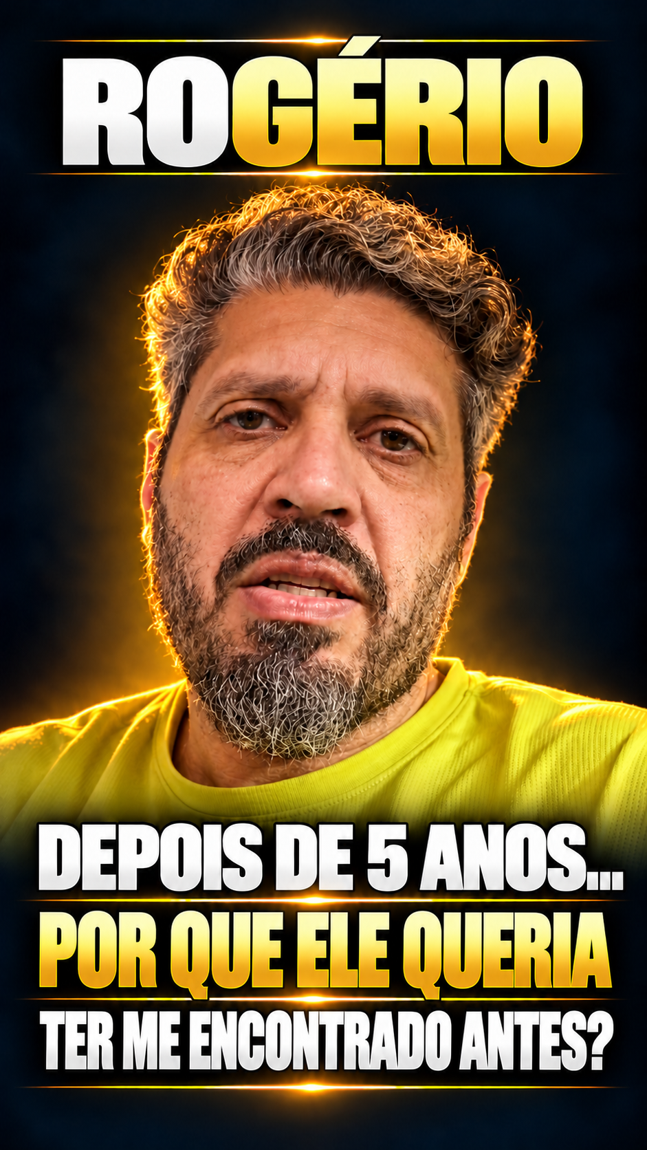 Capa do depoimento de Rogério